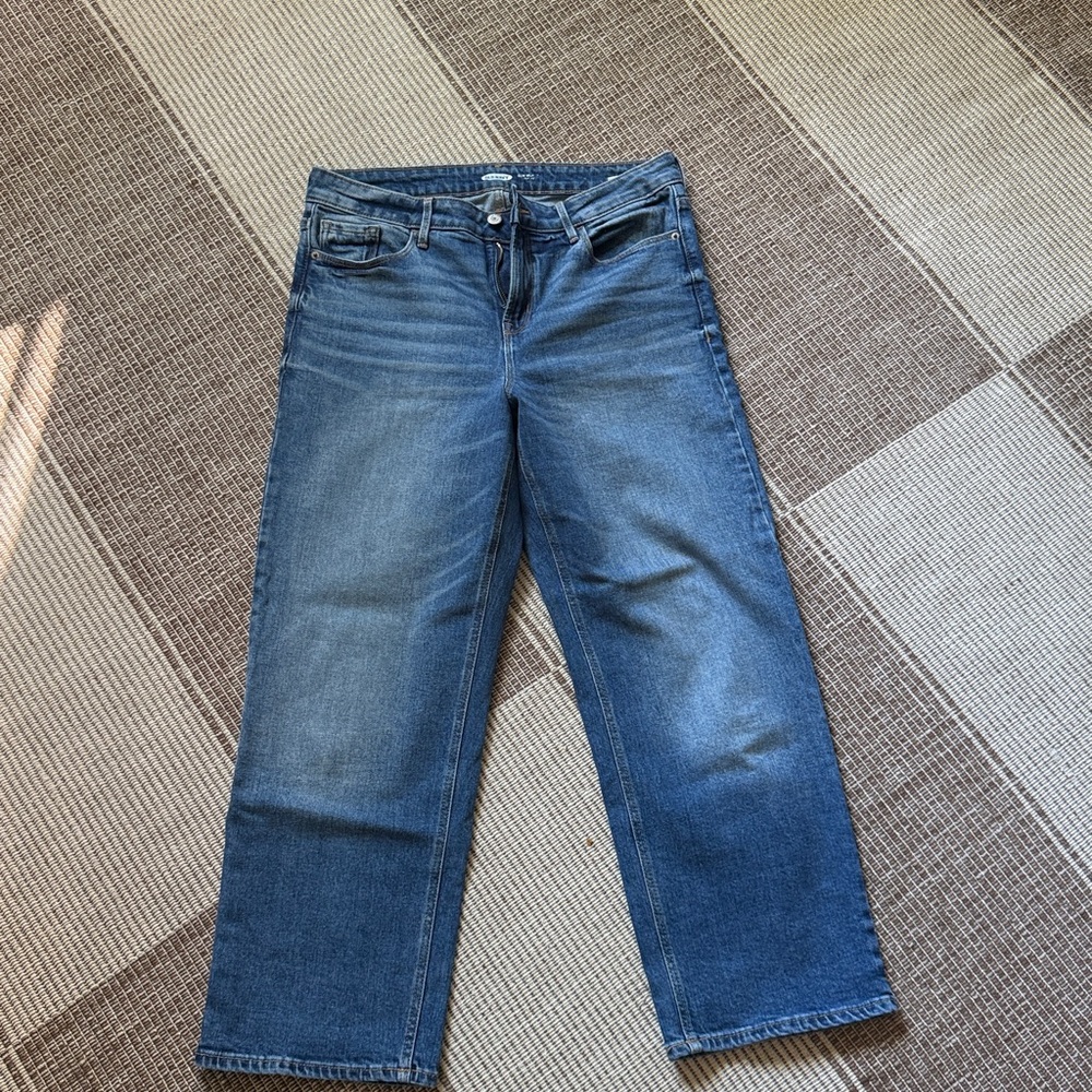 Old Navy Slim Wide Blue Jeans